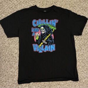 "Chillin' Like a Villain" Grim Reaper Tee